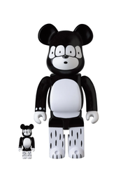 【中古B】MEDICOM TOY メディコムトイ BE@RBRICK ベアブリック 100％ 400％ フィギュア BRIDGE SHIP HOUSE × JUNRed 開封済み 中古B 古着