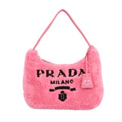 プラダ Re-Edition2000テリーミニバッグ ハンドバッグ ファブリック 1NE515 ピンク レディース  PRADA  中古 プラダ