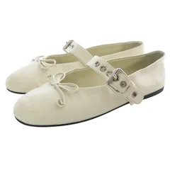 ★大幅値下げ★miu miu バレエシューズ サイズ37 MIU MIU - 【美品】 miu miu / ミュウミュウ | レザー