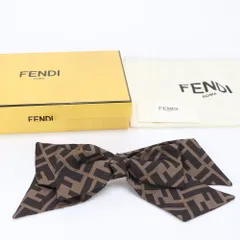極美品 フェンディ ズッカ リボン ヘア クリップ バレッタ アクセサリー アレンジ レディース EEE BP14-3【中古】
