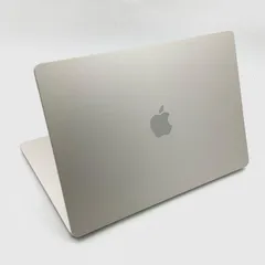 【全額返金保証】【最速発送】Apple MacBook Air 15インチ 2024 M3 8GB SSD 256GB スターライト 100% 動作確認済 起動32時間・良品