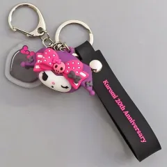 【中古】キーホルダー クロミ(ウインク) ラバーマスコットキーホルダー 「Happyくじ My Melody ＆ Kuromi 50th＆20th Anniversaries」 C賞