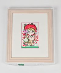 新品 水森亜土 Mon ami/ モナミ&ネコ 版画 リトグラフ EA版 ADO MIZUMORI