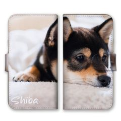 Galaxy S24 FE SCG30 케이스 수첩형 갤럭시 S24 FE SCG30 스마트폰 케이스 휴대 케이스 시바개 흑시바 시바이누 시바켄 개 동물 사진 콩 시바 일본견 귀여운 귀여운 세련된 심플 컬러 02
