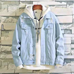 [L]メンズ  服  シンプル ファッション オシャレ 大人 かっこいい 大きいサイズ ストリート 紳士服 デニムジャケット 春秋 コート トップス カジュアル ジャケット