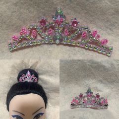 ガラスビジュー ソフトティアラ 