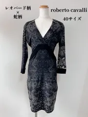 ホログラムタグ付✨未使用品✨ロベルトカヴァリ タイトドレスワンピース　40 Angel R/エンジェルアール ストレッチ無地×ゴージャスビジュー