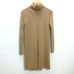 H■ITALY製■ロベルトコリーナ/roberto collina 長袖ニットワンピース【38】ベージュ/LADIES■36【中古】のサムネイル