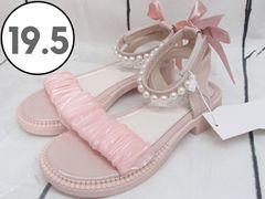 【FASHION】キッズ サンダル リボン ピンク 19.5㎝ 250513W005