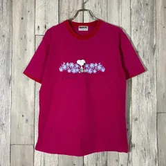 OLD PEANUTS 00s ピーナッツ リンガーネック 半袖 Tシャツ L