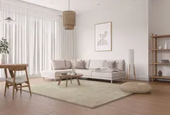アスワン 冷感夏ラグ プレミアクール 190cmX240cm CA6413-68（フローズンモカ）日本製※画像はサイズ違いを使用したイメージです※北海道、沖縄、離島等にはお届けできませんのサムネイル