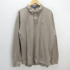 Q■BIG サイズ■ラルフローレン/POLO RalphLoren 長袖ポロシャツ【メンズXL】MENSレトロ/31【中古】