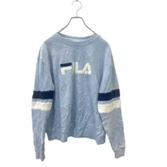 FILA ロゴスウェット XL サイズ フィラ レディース ライトブルー 古着卸 アメリカ仕入 t2406-3027