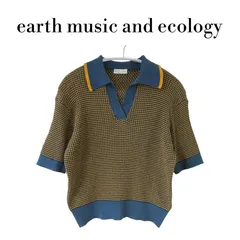 earth music&ecology ジャガードニットプルオーバー 半袖 アースミュージックアンドエコロジー