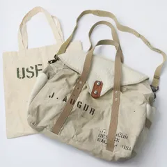 ジュディオーガー J.AUGUR DESIGN ハラコ×キャンバス ショルダーバッグ