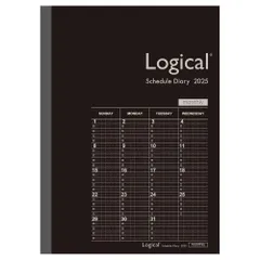 ロジカルダイアリー 2025年 月間ノートタイプＢ／Ｂ５／ブラック NS-B502-25BD【PT1】 のサムネイル