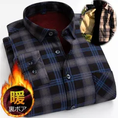 【内ボア防寒性◎】 シャツジャケット ボアジャケット ネルシャツ メンズ レディース シャツ カジュアルシャツ 長袖  秋冬 チェック 起毛 アメカジ 裏ボア 厚手 暖かい 防寒 7988071 (H_ブラック×グレー)