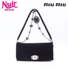Miu Miu ミュウ ミュウ ショルダーバッグ ベロア マテラッセ