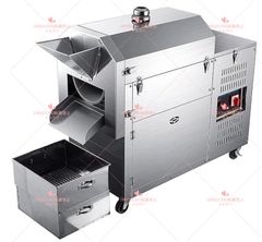 【送料無料】電気栗焙煎機、自動ナッツピーナッツ焙煎機、速度15〜17rpm /分、調整可能な温度と正/逆回転 15〜20KG / hの生産 均一な加熱