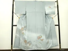 ［1717］訪問着 汕頭刺繍 スワトウ 横笛花 絞り ぼかし 正絹 着物 袷 1717］訪問着 汕頭刺繍 スワトウ 横笛花 絞り ぼかし 正絹 着物