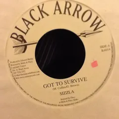 英7” Sizzla Got To Survive  BA014 Black Arrow Records /00080