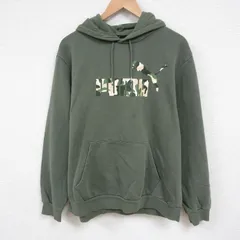 XL/古着 プーマ 長袖 スウェット パーカー メンズ ビッグロゴ 薄緑 グリーン 25jun02 中古 スエット トレーナー トップス