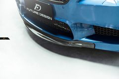 【FUTURE DESIGN】BMW 5シリーズ F10 セダン M5 フロントバンパー用 RKP リップスポイラー 本物DryCarbon ドライカーボン エアロ カスタム