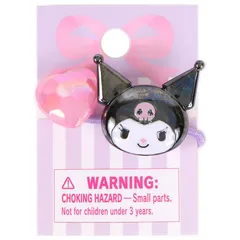 クロミ ヘアゴム マスコットヘアゴム M ハート ブラック オーロラ 子供 キッズ かわいい ヘアアクセサリー 髪飾り サンリオ sanrio キャラクター