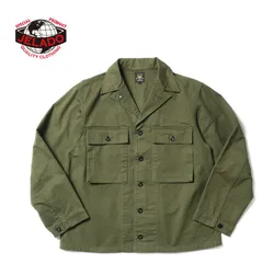 40sヴィンテージ hbt ミリタリーシャツ　月桂樹 アメリカ軍 40s~50s M-47 HBT 月桂樹ボタン ヘリンボーン