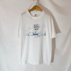 【L】80s 90s USA製 UP UP AWAY! Tシャツ 空飛ぶ家 飛行機 風船 古着 ヴィンテージ シングルステッチ ホワイト
