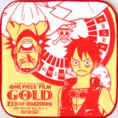 【中古】タオル・手ぬぐい(キャラクター) ルフィ＆ギルド タオルハンカチ(映画決戦服Ver) 「ワンピース FILM GOLD」 セブンイレブン限定ワンピースお宝キャンペーン第1弾グッズ