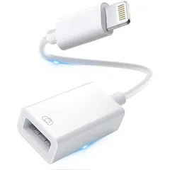 【人気商品】iPhone iPhone プラグ＆プレイ usb usb 設定不要 双方向データ転送 変換アダプタ OTGケーブル usbカメラアダプタ (写真/動画/音楽/iPad/カメラ/MIDI/キーボード/USBメモリ/DAC/マイク/マウス/iOSに対