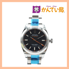 ROLEX ロレックス ミルガウス 116400 黒文字盤 V番 ステンレス 自動巻き イナズマ針 付属品付