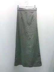 ◇ ◎ willfully ウィルフリー チャックフック閉め 無地 ロング丈 フレア スカート サイズF チャコールグレー レディース E 【1308290032626】のサムネイル