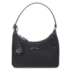 【栄】プラダ Re-Edition 2005 Re-Nylon ミニバッグ ハンドバッグ 1N204M R064 RFID リナイロン レザー ブラック シルバー金具 レディース 女性 保存袋