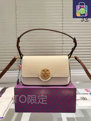 【今日特価】Tory Burch Cowhide Leather Shoulder Bag トーリーバーチ 牛革 ショルダーバッグ 20×12cm ギフトボックス付き-WTO輸入1