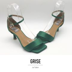 Le Talon GRISE 未使用 パンプス ルタロン グリース ヒール パンプス レディース　スクエアトゥ ミュール オープントゥ ハイヒール