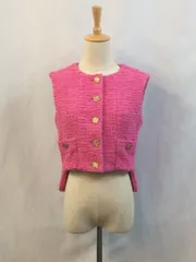 CHANEL　シャネル　ツイード　ベスト　トップス