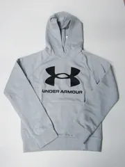 UNDER ARMOUR アンダーアーマー 1372204 ライバルフリース ロゴ フーディー グレー YMD
