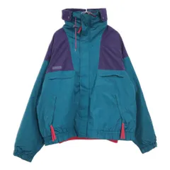 90年代 Columbia コロンビア  中綿 ナイロン マウンテンパーカー アウトドア エメラルドグリーン(メンズ XL)中古 古着 U3940