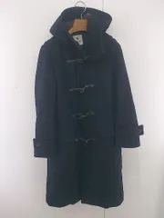 ■ nano universe ナノユニバース フード 長袖 ダッフル コート サイズ36 ネイビー レディース E  【1305010002709】