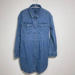 【213295】GAPKids ギャップキッズ  長袖　デニム地シャツワンピース　Lサイズ（10）  ・