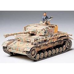 塗装完成品〛タミヤ1/35 四号戦車G型（初期生産車）タンククルー/歩兵