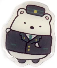 【中古】バッジ・ピンズ しろくま 「すみっコぐらしルーム in ホテルニューオータニ コラボピンズ」