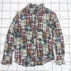 ◇ ⊇ GLOBAL WORK グローバルワーク チェック柄 多色 長袖 ポケットネルシャツ サイズM マルチカラー系 レディース E  【1508060026200】