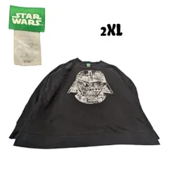 スター・ウォーズ古着ダースベイダー大判プリントスウェットトレーナー2XLブラック SY00470