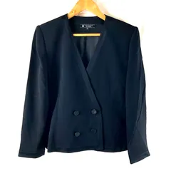ジバンシー Givenchy HI FORMAL ジャケット 東京ソワール 長袖 肩パット 4ボタン 黒 14サイズ 954168のサムネイル