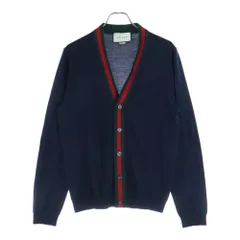 貴重ヴィンテージ】Gucci アイボリー レッド 男女兼用カーディガン シェリー 貴重ヴィンテージ】Gucci アイボリー レッド 男女兼用