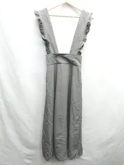 ◇ MAJESTIC LEGON ロング丈 フレア スカート サイズM グレー レディース E  【1406050084387】