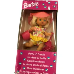 186000   バービー  Barbie Li'l Friends 4" Doll Rare European Import 1993  